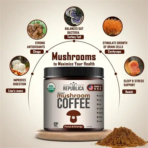 1. Lion's Mane Mushroom Coffee Hericium erinaceus