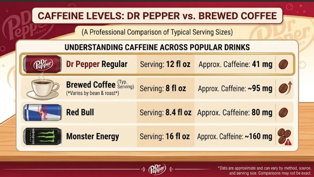 Dr Pepper vs. Coffee: Which Has More Caffeine?