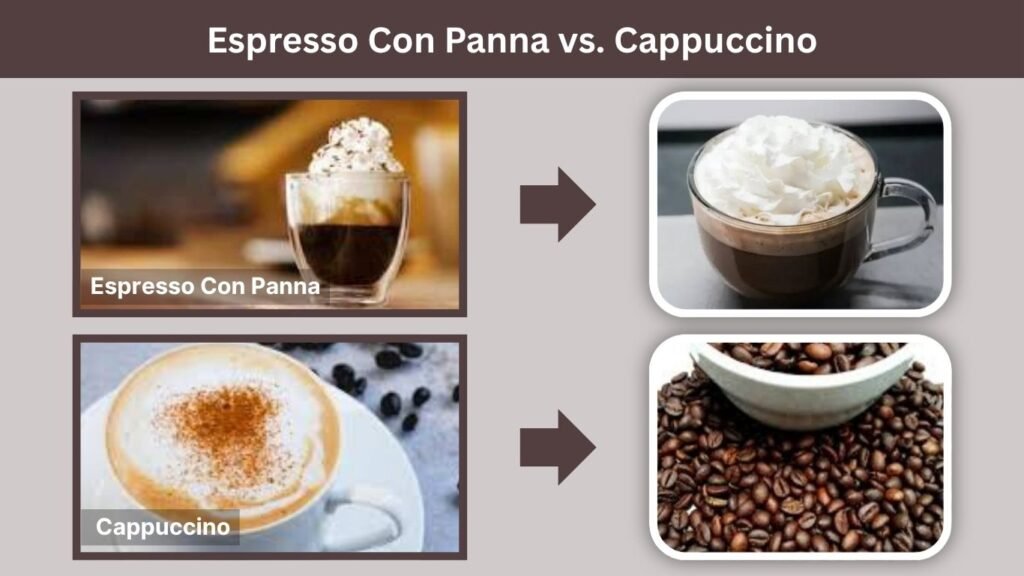 Espresso Con Panna vs. Cappuccino: Ingredient Comparison