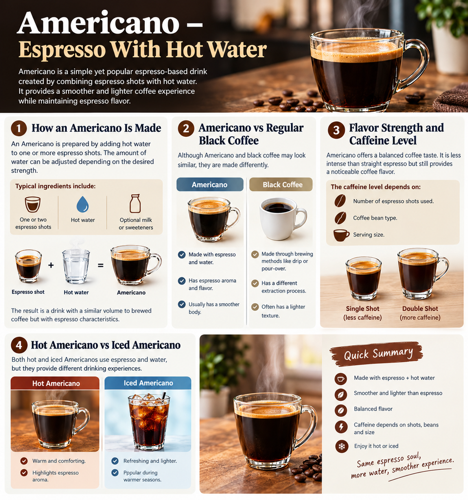 Americano – Espresso With Hot Water