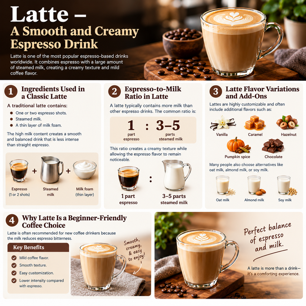 Latte – A Smooth and Creamy Espresso Drink
