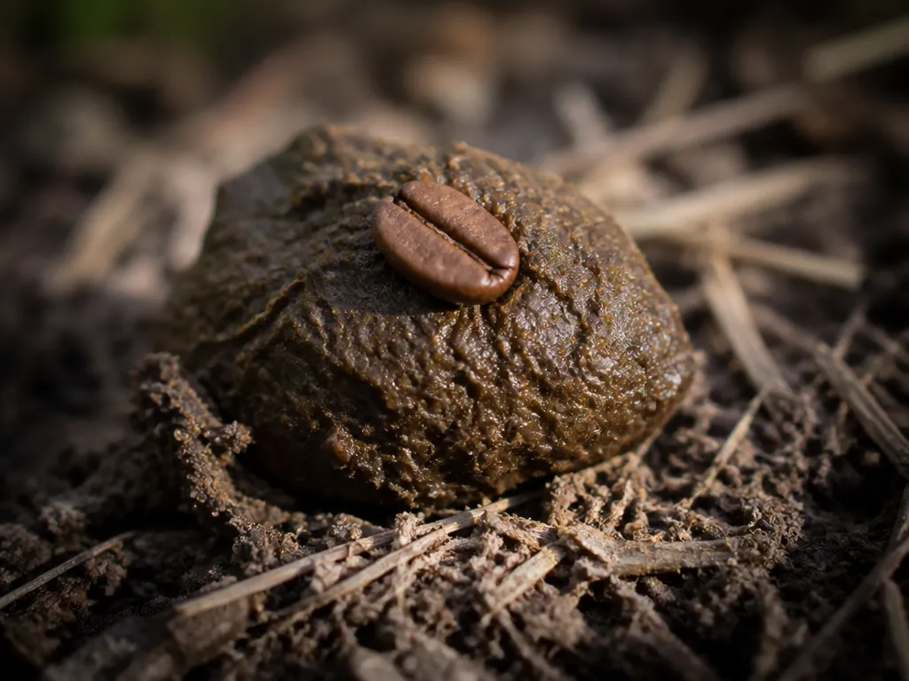 coffee bean from poop
