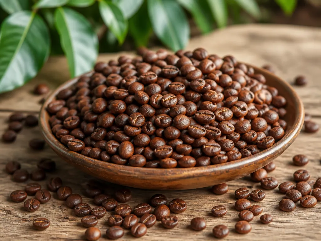 fresh roasted coffee beans