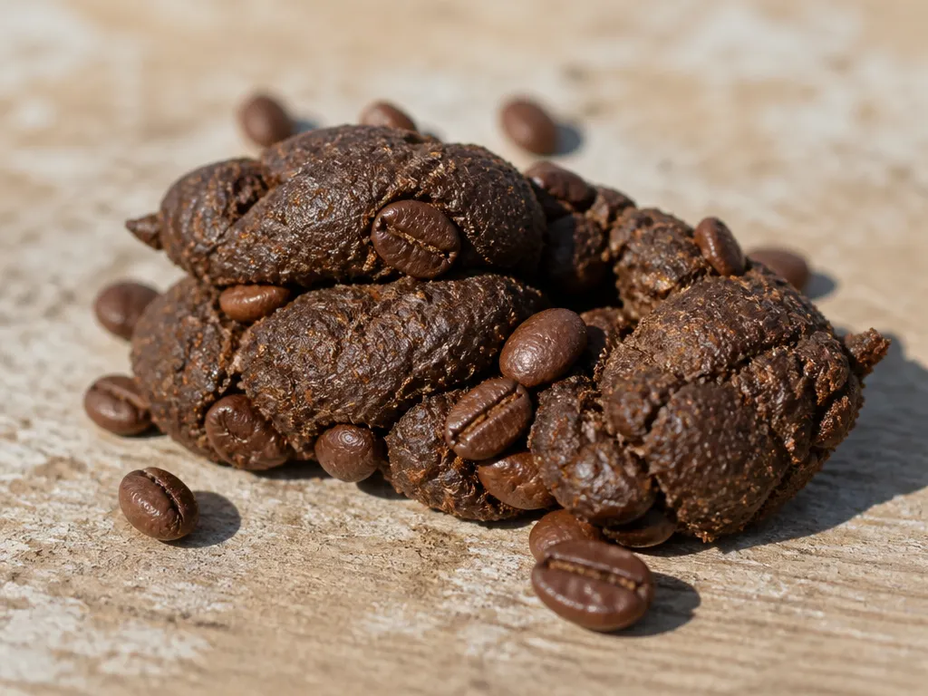 poop coffee beans