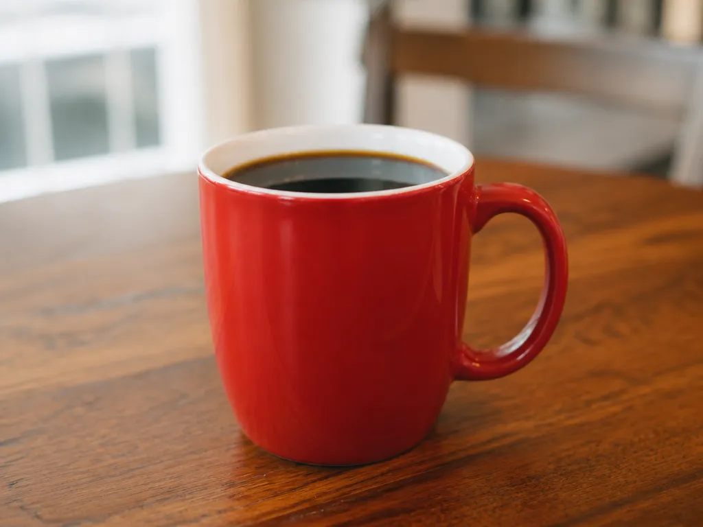 Folgers drip coffee caffeine 8 oz cup