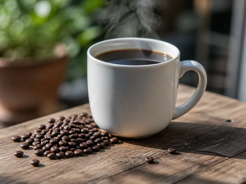how much caffeine in 10 oz Folgers coffee