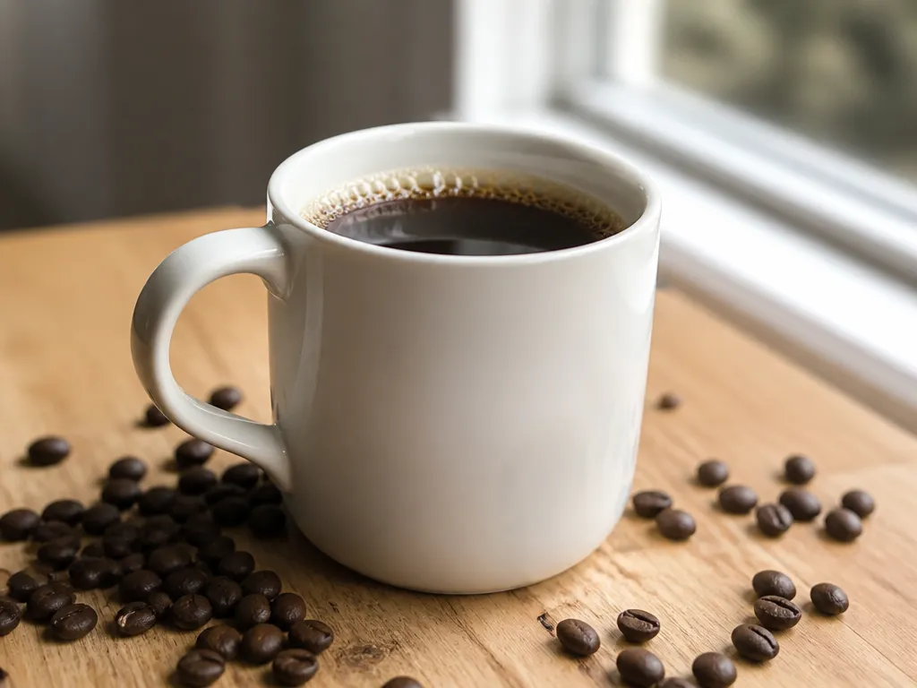 how much caffeine in 6 oz Folgers coffee