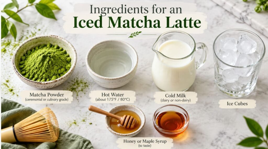 How to Make an Iced Matcha Latte at Home