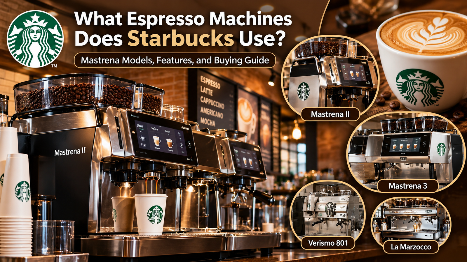 What Espresso Machines Does Starbucks Use? Mastrena Models, Features, and Buying Guide