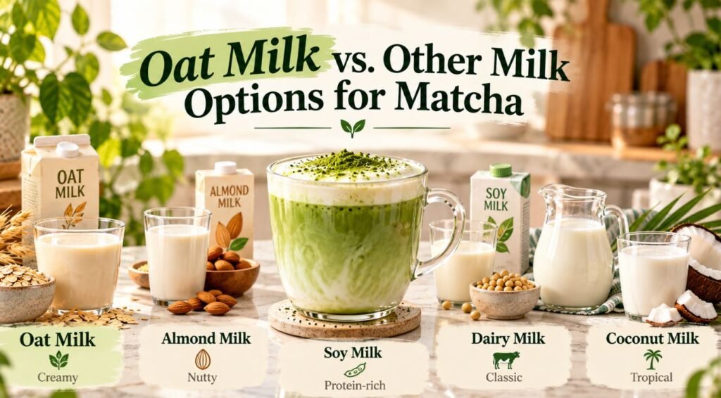 Oat Milk vs. Other Milk Options for Matcha