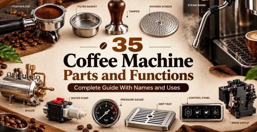 35 Coffee Machine Parts and Functions: Complete Guide With Names and Uses